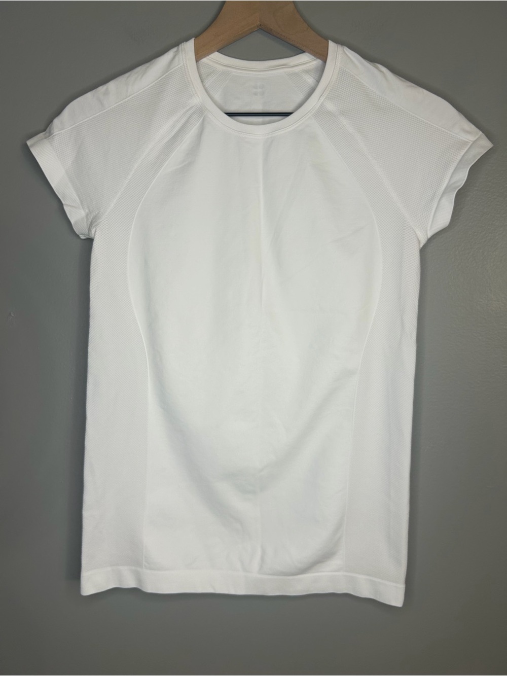 Sweaty Betty Women’s White Athlete Seamless Workout T-Shirt, Size Small - Picture 5 of 10